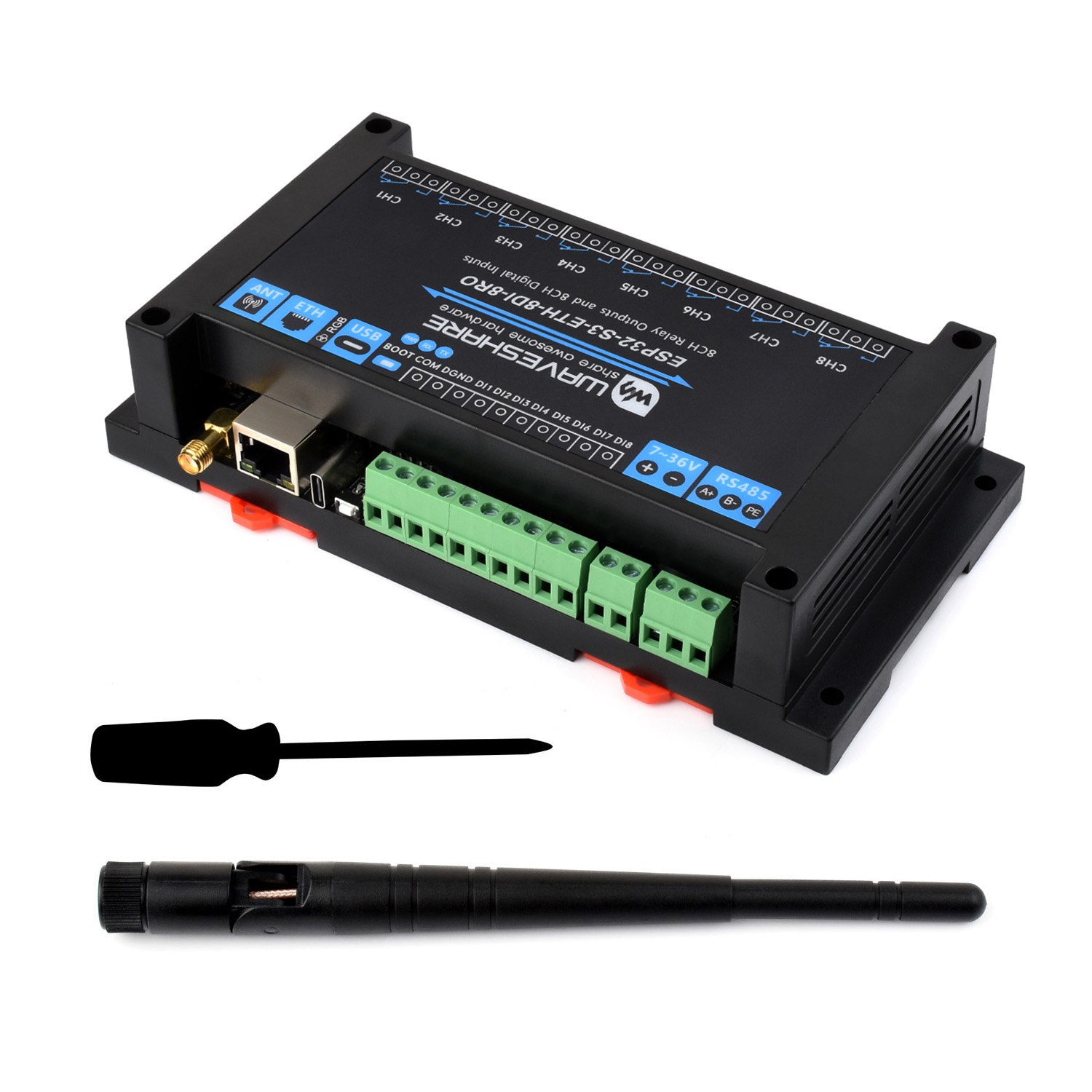 Lolin S3 - Waveshare – Module de relais WiFi