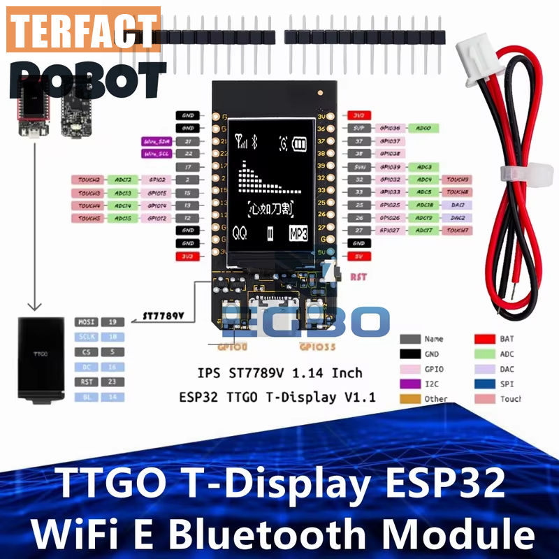 Ttgo Tdisplay - Carte de développement TTGO T-Display ESP32