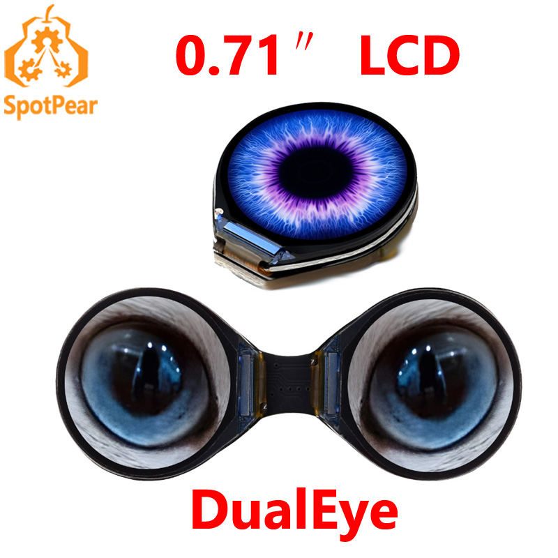 Doit Esp32 - Waveshare-Écran LCD rond à double œil,