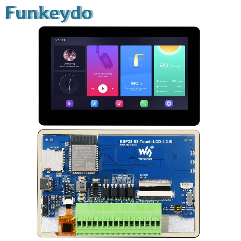 Lolin S3 - Waveshare ESP32-S3 4.3 pouces IPS écran