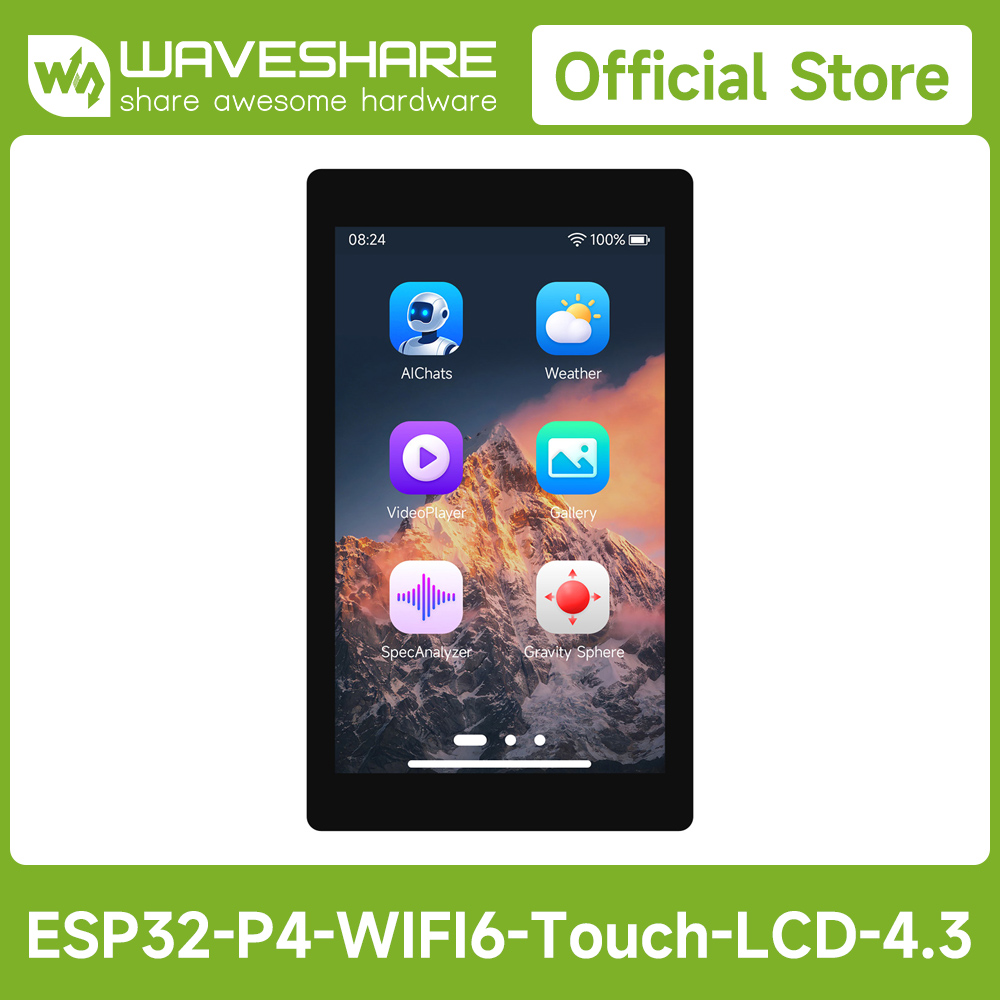 Doit Esp32 - Carte de développement Waveshare ESP32-P4-WIFI6 4,3