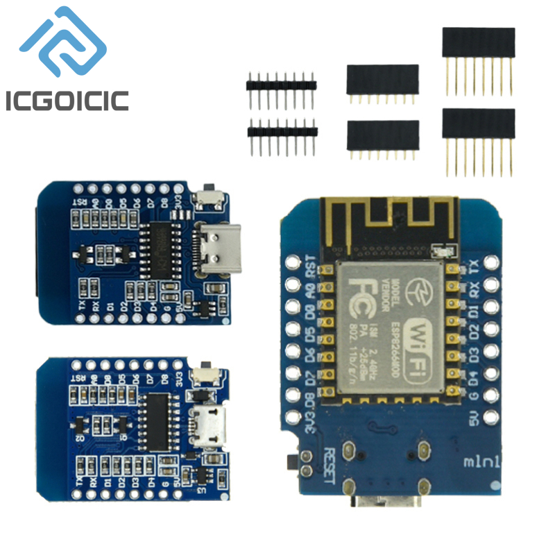 Wemos D1 Mini - Carte de Développement D1 Mini-Mini NodeMcu,