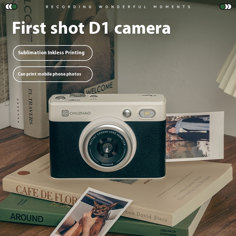 D1 Mini Pro - Appareil photo instantané D1 Pro HD,