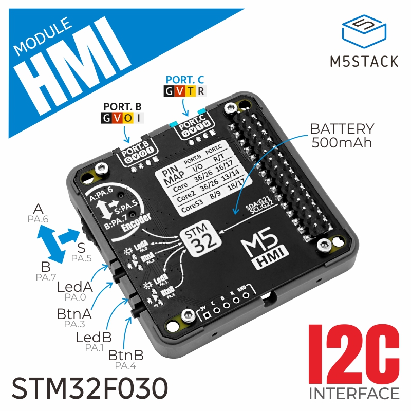 Odule avec codeur et batterie  - M5Stack Core2 avis et prix