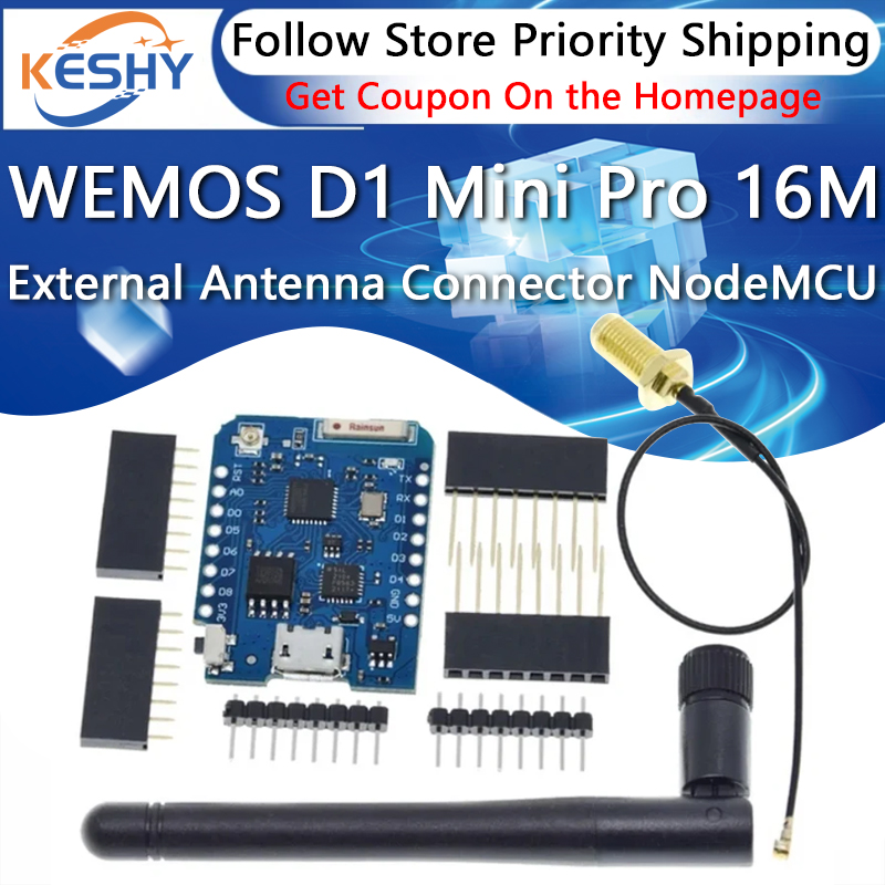 WEMOS D1 Mini Pro 16M octets c - D1 Mini Pro avis et prix